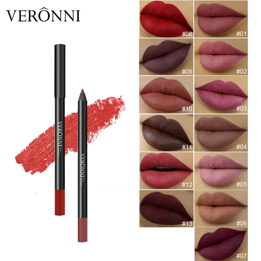 Wholesale Professional Makeup 13 Color Lip Liner Pencil Kissproof Waterproof Vegan Lip Liner, 13 colors
Wholesale Professional Makeup 13 Color Lip Liner Pencil Kissproof Waterproof Vegan Lip Liner, 13 colors