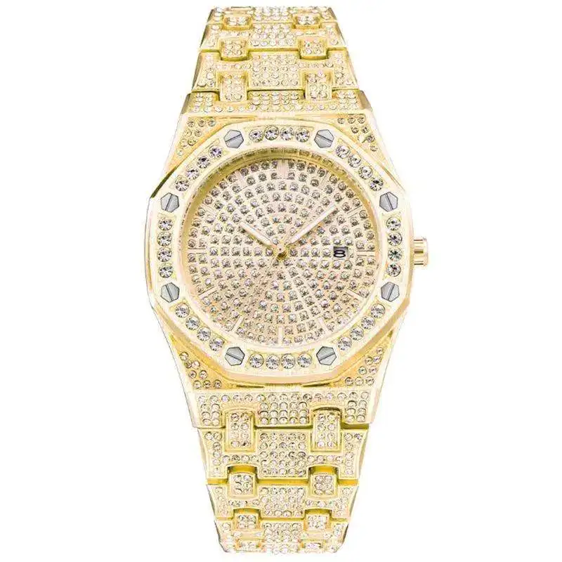 Bling Hip Hop Gold Diamond Watch for Men Square Quartz Wristwatch Full Iced Out Watch Mens
Bling Hip Hop Gold Diamond Watch for Men Square Quartz Wristwatch Full Iced Out Watch Mens