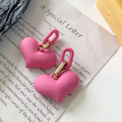 Retro oversized new design Vintage fashion sweet acrylic rose pink love heart peach earrings, As the picture show
Retro oversized new design Vintage fashion sweet acrylic rose pink love heart peach earrings, As the picture show