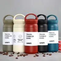 

Wholesale 2019 hot selling 350ml/500ml double wall stainless steel thermos travel tumbler , coffee mug, water bottle with handle