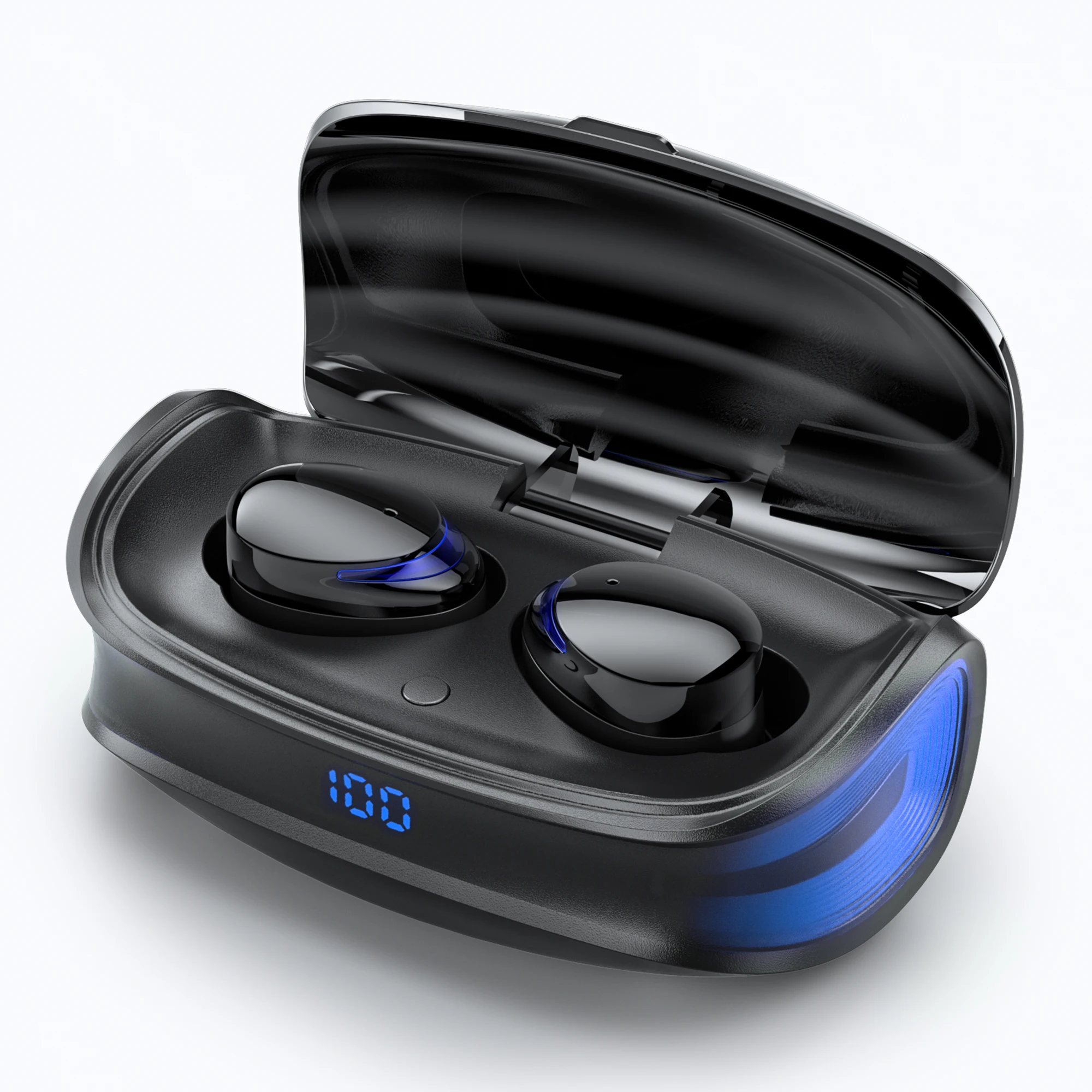 T8 Max 2021 new Top Seller OEM ODM 5.0 Tws Low Latency LED Display Power Bank Wireless Headset Microphone Earphone, Black
T8 Max 2021 new Top Seller OEM ODM 5.0 Tws Low Latency LED Display Power Bank Wireless Headset Microphone Earphone, Black