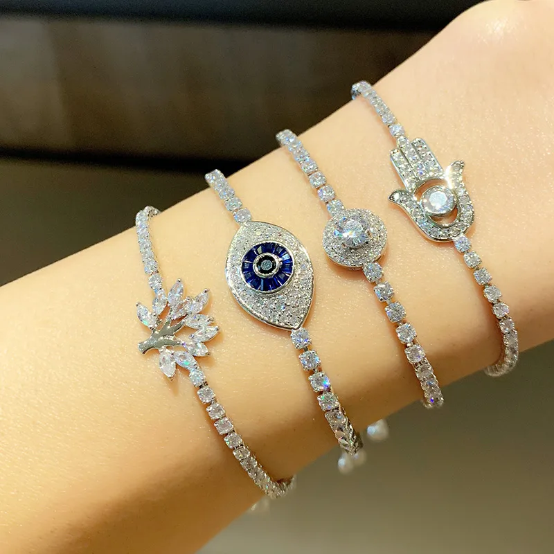 High quality white zirconia stone diamond bracelet blue evil eyes bracelet life of tree for lady, Color
High quality white zirconia stone diamond bracelet blue evil eyes bracelet life of tree for lady, Color