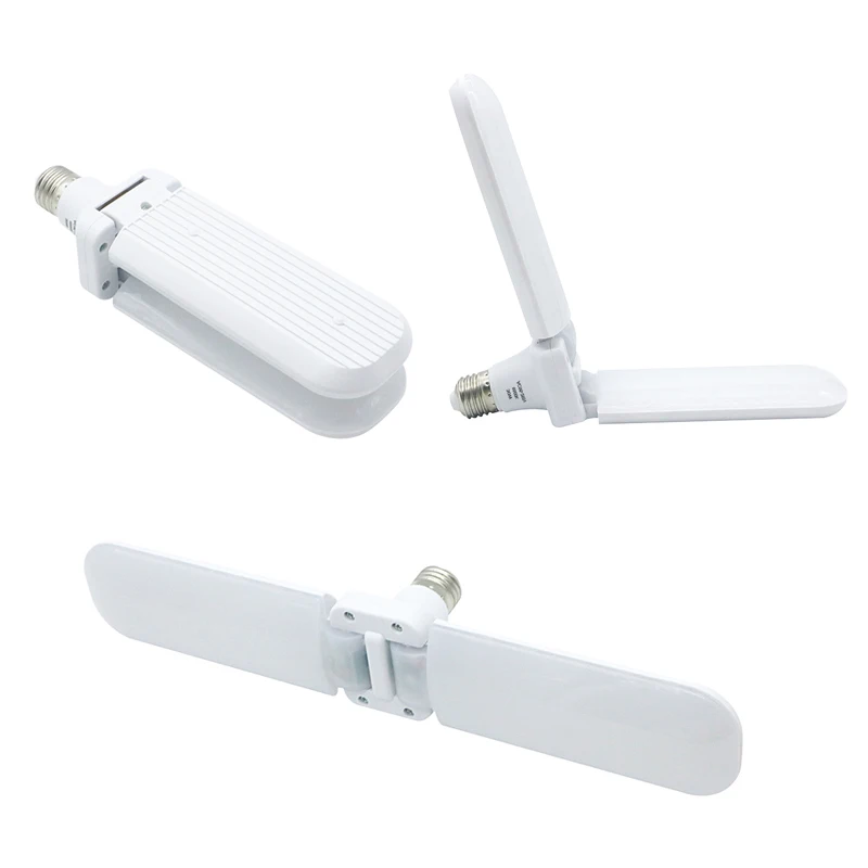 E27 45W White Fan Blade LED Light Bulb Rotated Adjustable LED Bulb
E27 45W White Fan Blade LED Light Bulb Rotated Adjustable LED Bulb