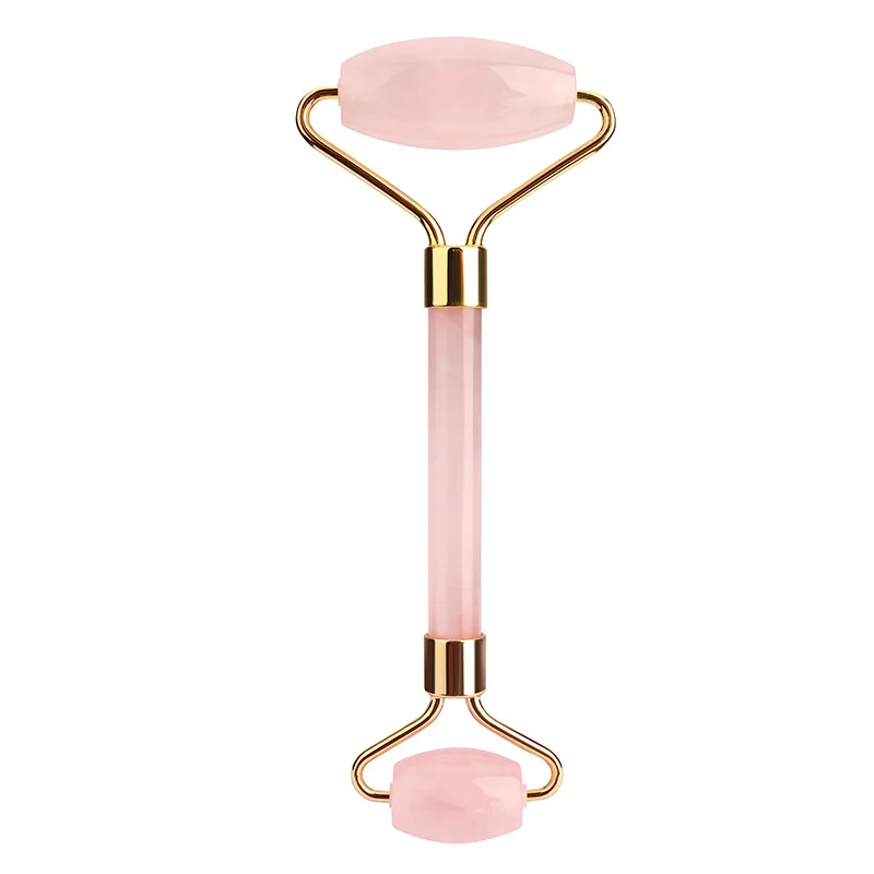 Natural Rose Quartz Jade Roller Gua Sha Set Facial Body Massager Roller Jade Stone Massage Set Face Lifting Beauty Massage Tool, Pink
Natural Rose Quartz Jade Roller Gua Sha Set Facial Body Massager Roller Jade Stone Massage Set Face Lifting Beauty Massage Tool, Pink