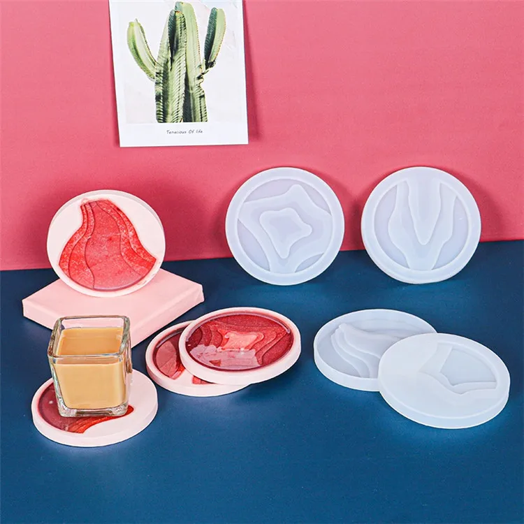 Y2232 4 Styles Island Coaster Resin Mold Round Terrace Field Silicone Coaster Mold, White
Y2232 4 Styles Island Coaster Resin Mold Round Terrace Field Silicone Coaster Mold, White