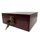 Cheap rustic antique small rectangle jewelry gift wood box packaging