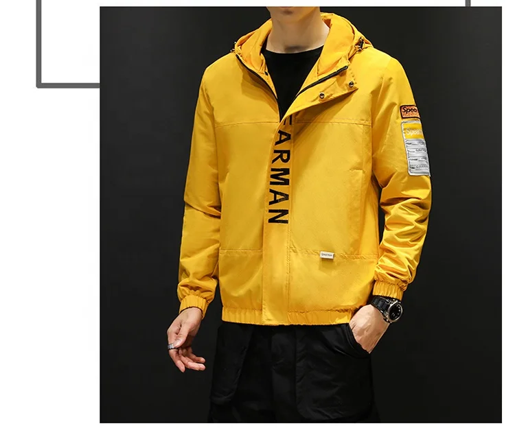 2020 Autumn Letter Printed Zipper Mens Fashion Windbreaker Hooded Jackets, Customized color
2020 Autumn Letter Printed Zipper Mens Fashion Windbreaker Hooded Jackets, Customized color