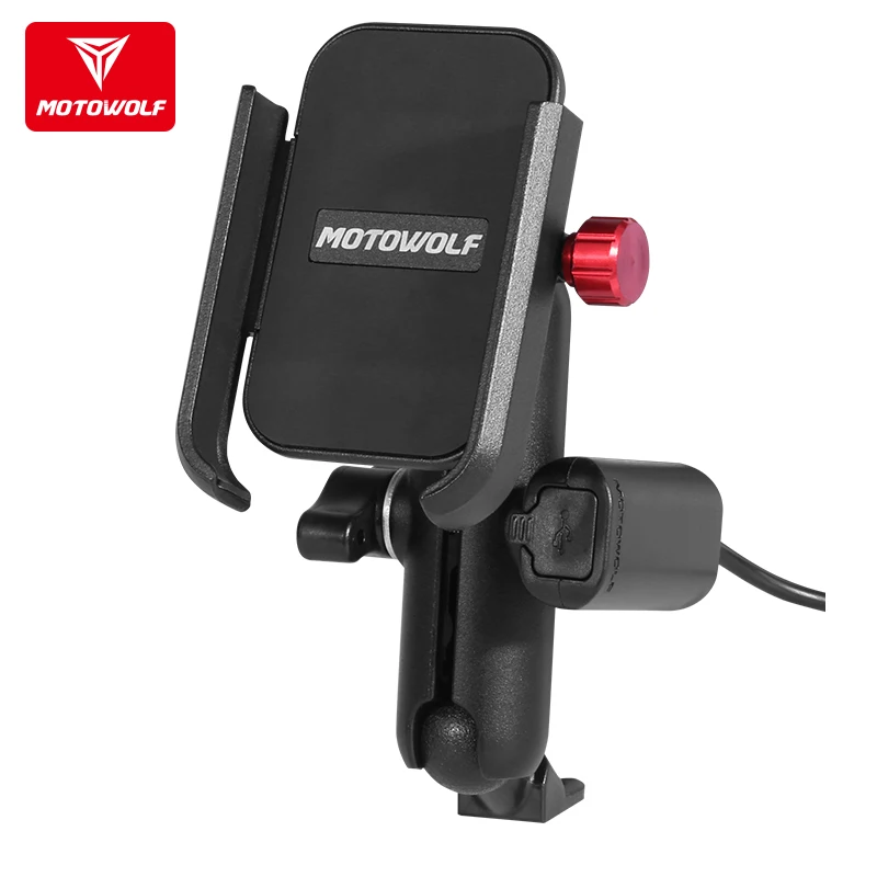 Motowolf Mobile Phone Holder Bracket Metal Motorcycle phone holder for bike bicycle, Black
Motowolf Mobile Phone Holder Bracket Metal Motorcycle phone holder for bike bicycle, Black