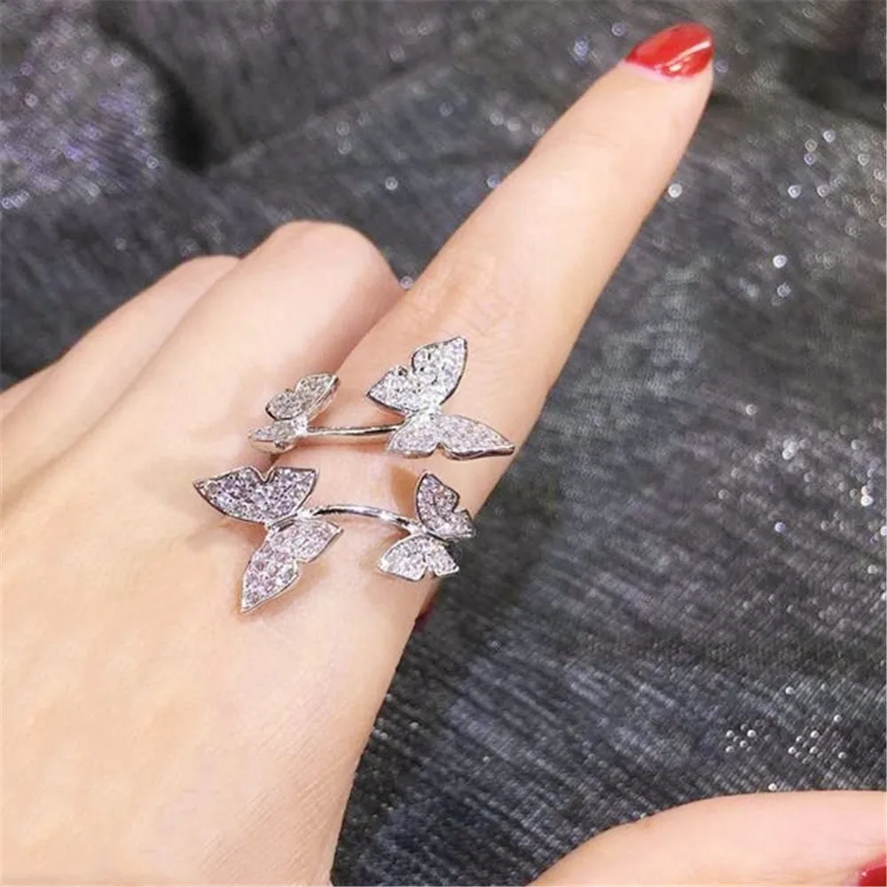 CAOSHI Jewelry Gift for Her Unique Open Ring Silver Gold Plated Butterfly Rings for Women
CAOSHI Jewelry Gift for Her Unique Open Ring Silver Gold Plated Butterfly Rings for Women
