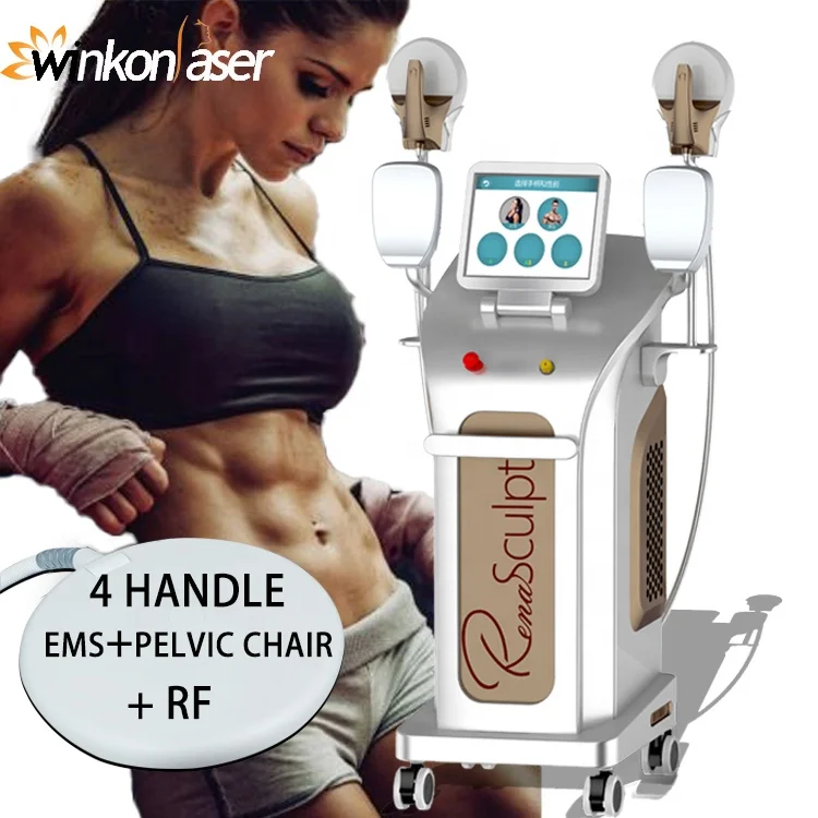 Renasculpt magnetic muscle sculpting pelvic chair ems muscle stimulator ems sculpting machine with 4 handles
Renasculpt magnetic muscle sculpting pelvic chair ems muscle stimulator ems sculpting machine with 4 handles