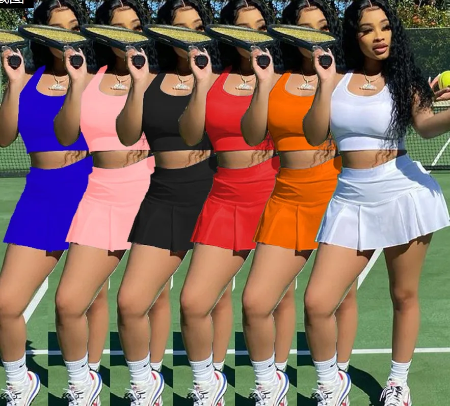2021 Summer Women Fashion Casual Sexy 6colors XS Solid Color Vest with Skirt Shorts Pants Set Two Piece Tennis Stylish 2 Piece, Picture
2021 Summer Women Fashion Casual Sexy 6colors XS Solid Color Vest with Skirt Shorts Pants Set Two Piece Tennis Stylish 2 Piece, Picture