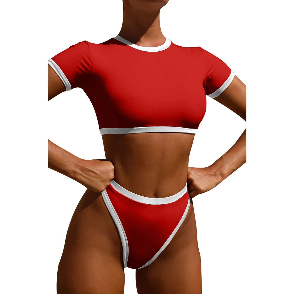 TOB Wholesale Women Sexy Bikini Two Piece Set Double Layer Swimwear JZ414 Sportswear for Women Adults Swimwear & Beachwear
TOB Wholesale Women Sexy Bikini Two Piece Set Double Layer Swimwear JZ414 Sportswear for Women Adults Swimwear & Beachwear