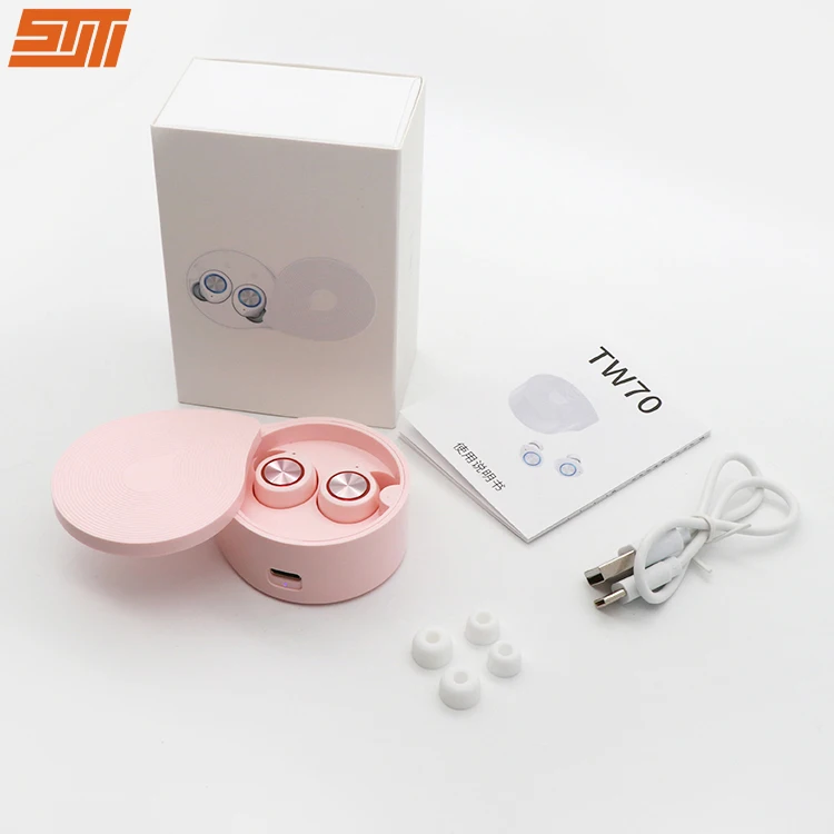 Hot Selling Mini TWS Earphone Wireless Earbuds Colorful Sport Earphone Headphones Charging Case TW70 TWS
Hot Selling Mini TWS Earphone Wireless Earbuds Colorful Sport Earphone Headphones Charging Case TW70 TWS