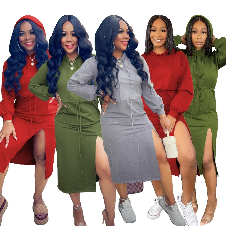 LvCong Wholesale double draw string bandage solid color plus size sweatshirt hoodie dress
LvCong Wholesale double draw string bandage solid color plus size sweatshirt hoodie dress