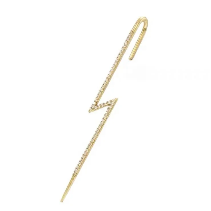 New Fashion luxury Jewelry Rhinestone Lightning Stud Earrings for Women Gold Color lightning zircon Earrings Wholesale, Colors
New Fashion luxury Jewelry Rhinestone Lightning Stud Earrings for Women Gold Color lightning zircon Earrings Wholesale, Colors