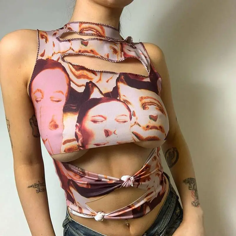 2021 new arrivals fashion summer sleeveless Hollow Out printed camis women ladies tank Tops
2021 new arrivals fashion summer sleeveless Hollow Out printed camis women ladies tank Tops