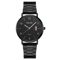

WJ-8895 Hot Style Alloy Steel Band Digital Literal Watch Simplicity Belt Wrist Watch Calendar Multifunction Men's Wristwatch