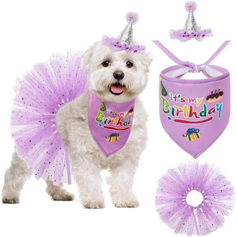 Wholesale Happy Birthday Dog Bandana Hat Set Custom Dog Birthday Bib Party Supplies, Customized color
Wholesale Happy Birthday Dog Bandana Hat Set Custom Dog Birthday Bib Party Supplies, Customized color