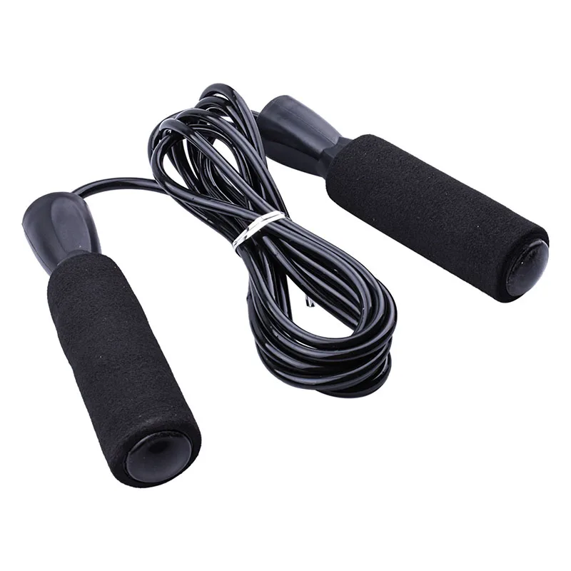 Skipping Rope Jump Rope Cable Fitness Training Workouts Equipment Foam Handle Adjustable Sport Exercise Gym Home Unisex, Black
Skipping Rope Jump Rope Cable Fitness Training Workouts Equipment Foam Handle Adjustable Sport Exercise Gym Home Unisex, Black