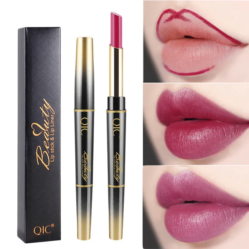 QIC Double Ended Long Lasting Lipsticks Sexy Waterproof Moisturizing Lipsticks Lip Liner, Multi-colored
QIC Double Ended Long Lasting Lipsticks Sexy Waterproof Moisturizing Lipsticks Lip Liner, Multi-colored