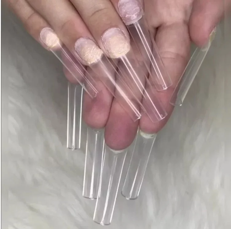 400Pcs/box Customized Logo Label 36.47-44.mm Extra Long Nail Tip C Curved Half Cover Salon Straight XXL Square Nail Tips, Clear
400Pcs/box Customized Logo Label 36.47-44.mm Extra Long Nail Tip C Curved Half Cover Salon Straight XXL Square Nail Tips, Clear