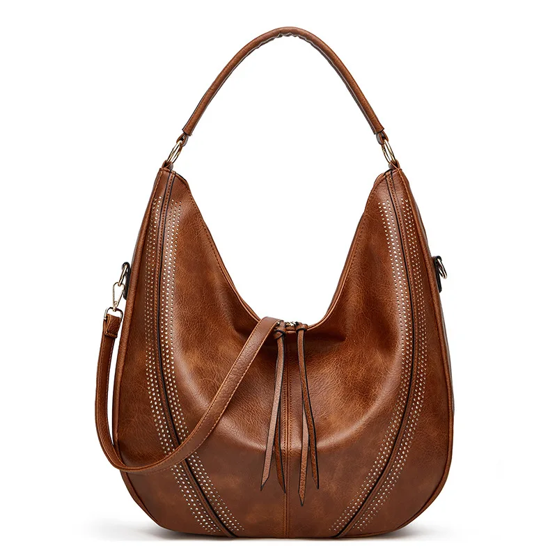 Women trending Vintage Hobo Shoulder Bags Fashion Female Solid Color PU Leather Bag Ladies Tote Handbag Bolsa
Women trending Vintage Hobo Shoulder Bags Fashion Female Solid Color PU Leather Bag Ladies Tote Handbag Bolsa