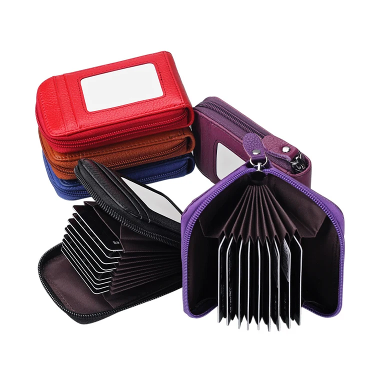 Promotion gift genuine leather zipper card holder wallet ID card holder black cheap business card holders, As per picture
Promotion gift genuine leather zipper card holder wallet ID card holder black cheap business card holders, As per picture