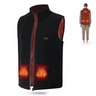 Winter Warm Windproof Far Infrared 5V USB Black Smart Heating Vest For Men
