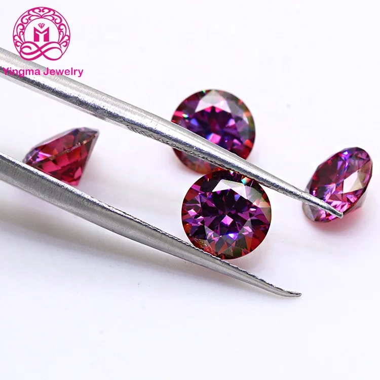 Guangxi synthetic diamond for jewelry use round shape moissanite gemstones rose red loose moissanite
Guangxi synthetic diamond for jewelry use round shape moissanite gemstones rose red loose moissanite