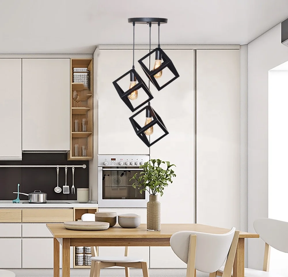 Simple Restaurant Bar Hotel Creative Black Pendant Lamp Steel Iron Hanging Light Chandelier
Simple Restaurant Bar Hotel Creative Black Pendant Lamp Steel Iron Hanging Light Chandelier