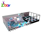 Soft Play Area Naughty Castle Ball Pool Equipment Kids Daycare Indoor Playground With Trampoline