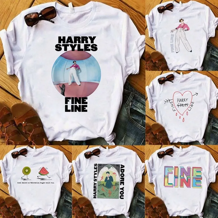 Summer 2021 New Harajuku Harry Styles T Shirt O-Neck Aesthetics TShirt Print Casual Short Sleeve Streetwear Women Tops tee
Summer 2021 New Harajuku Harry Styles T Shirt O-Neck Aesthetics TShirt Print Casual Short Sleeve Streetwear Women Tops tee