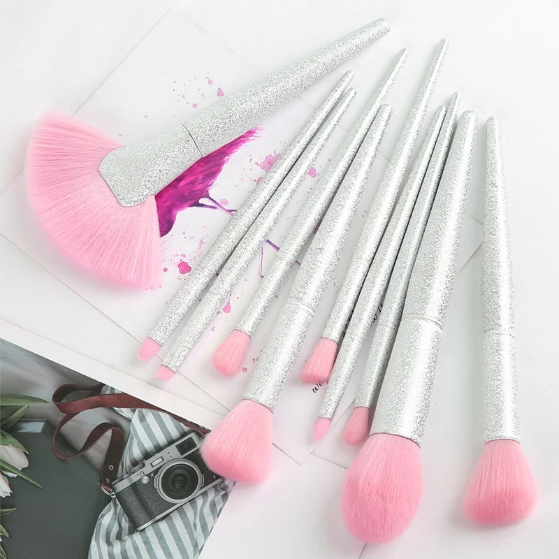 top quality bling makeup brush private label rainbow crystal large scalloped handle makeup brushes, Customized color
top quality bling makeup brush private label rainbow crystal large scalloped handle makeup brushes, Customized color