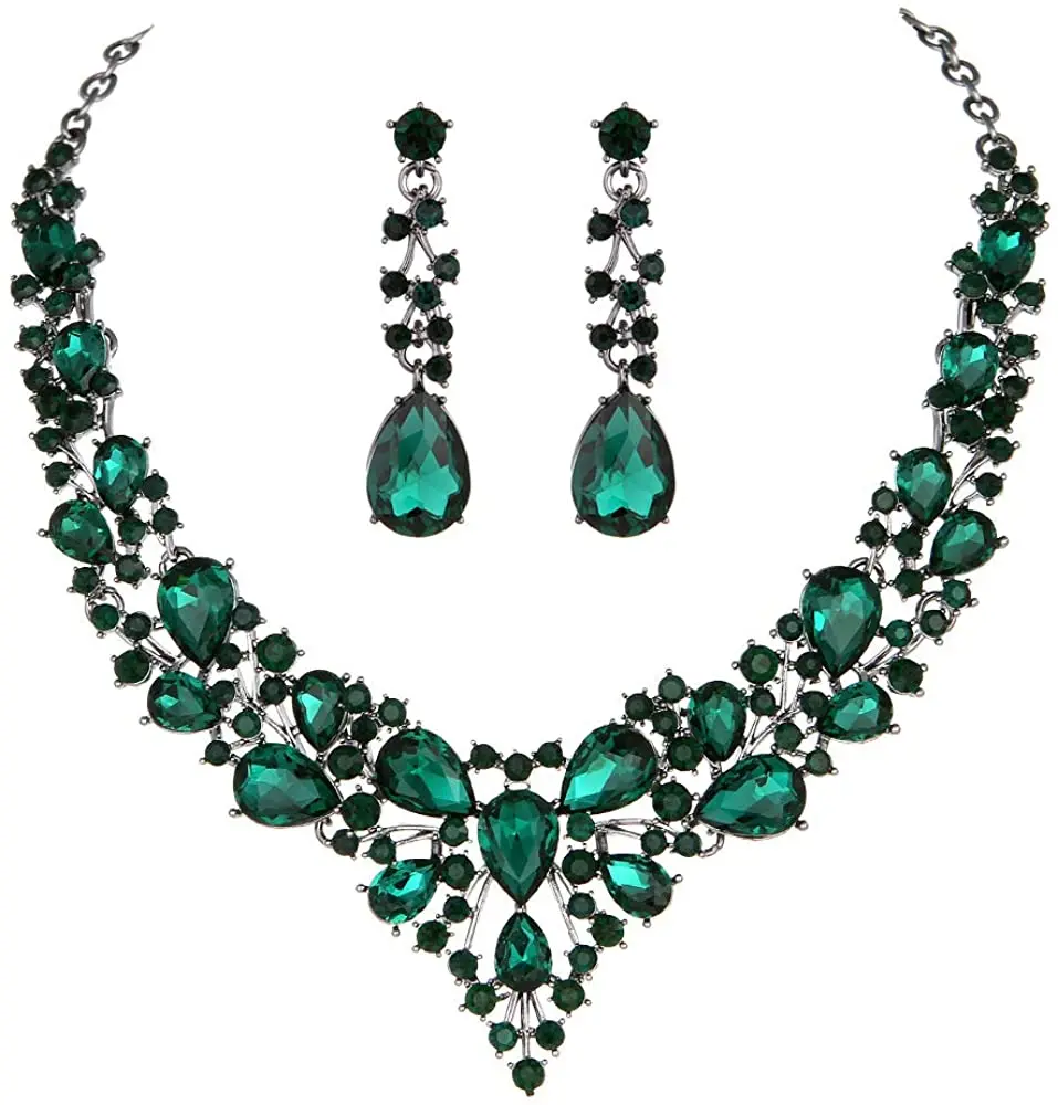 AONAYA 2021 NewAustrian Crystal Bridal Necklace and Earrings Jewelry Set Gifts Fit with Wedding Dress Women's Sets
AONAYA 2021 NewAustrian Crystal Bridal Necklace and Earrings Jewelry Set Gifts Fit with Wedding Dress Women's Sets