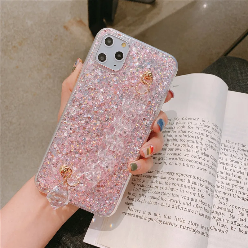Luxury Bling Phone Case For iPhone 12 Pro Max 7 8 Plus With Crystal Wristband Fashion Women Soft Cover
Luxury Bling Phone Case For iPhone 12 Pro Max 7 8 Plus With Crystal Wristband Fashion Women Soft Cover