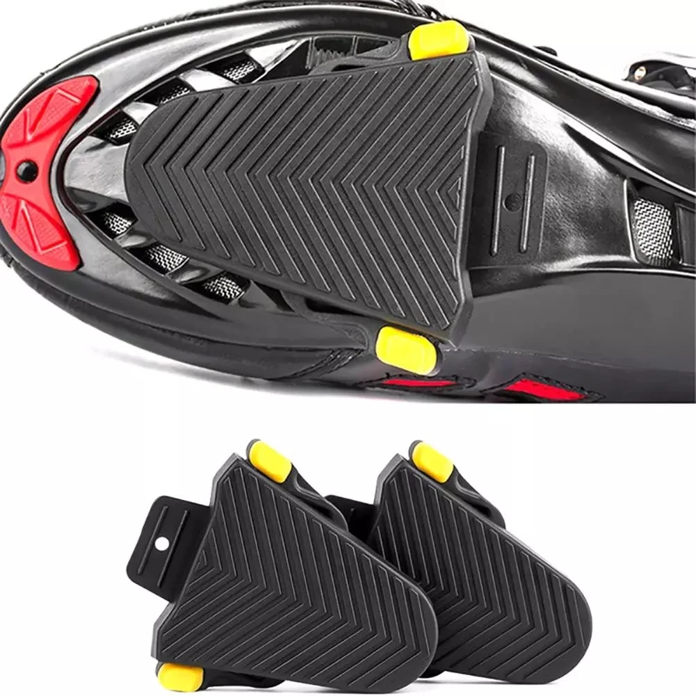 

Quick Release Rubber Road Bike Pedal Cleats Covers For Shimano SPD-SL Cleats Bicycle Accessories, Black