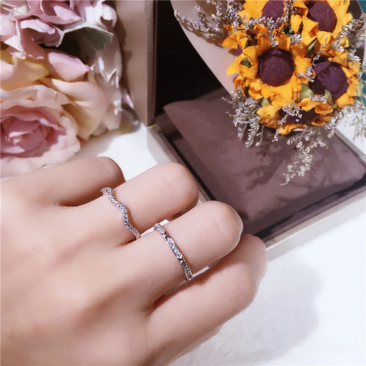 Sparkly Full Diamond 100% 925 Silver Wave Thin Rings Beautiful Genuine S925 Silver Electrocardiogram Wave Stacking Rings
Sparkly Full Diamond 100% 925 Silver Wave Thin Rings Beautiful Genuine S925 Silver Electrocardiogram Wave Stacking Rings