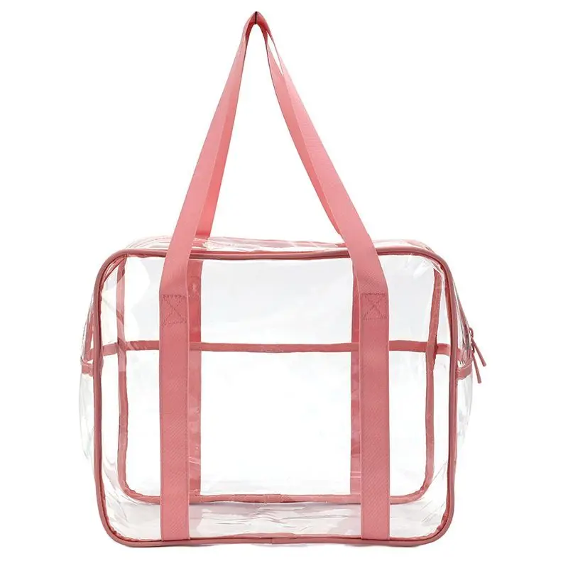 2020 New Designer Women Transparent Handbag Pvc Zipper Clear Tote Travel Bag
2020 New Designer Women Transparent Handbag Pvc Zipper Clear Tote Travel Bag