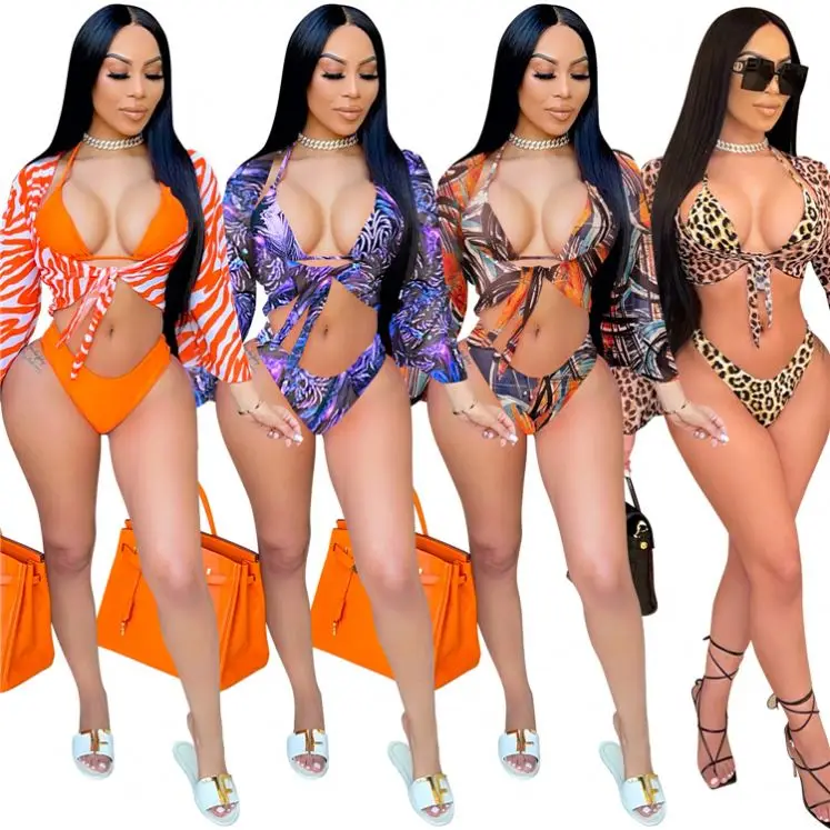 MOEN Best Seller Leopard Ropa de mujeres Beach Wear Summer Women Swimsuit 3 Piece Set Women Sexy Bikini Set
MOEN Best Seller Leopard Ropa de mujeres Beach Wear Summer Women Swimsuit 3 Piece Set Women Sexy Bikini Set
