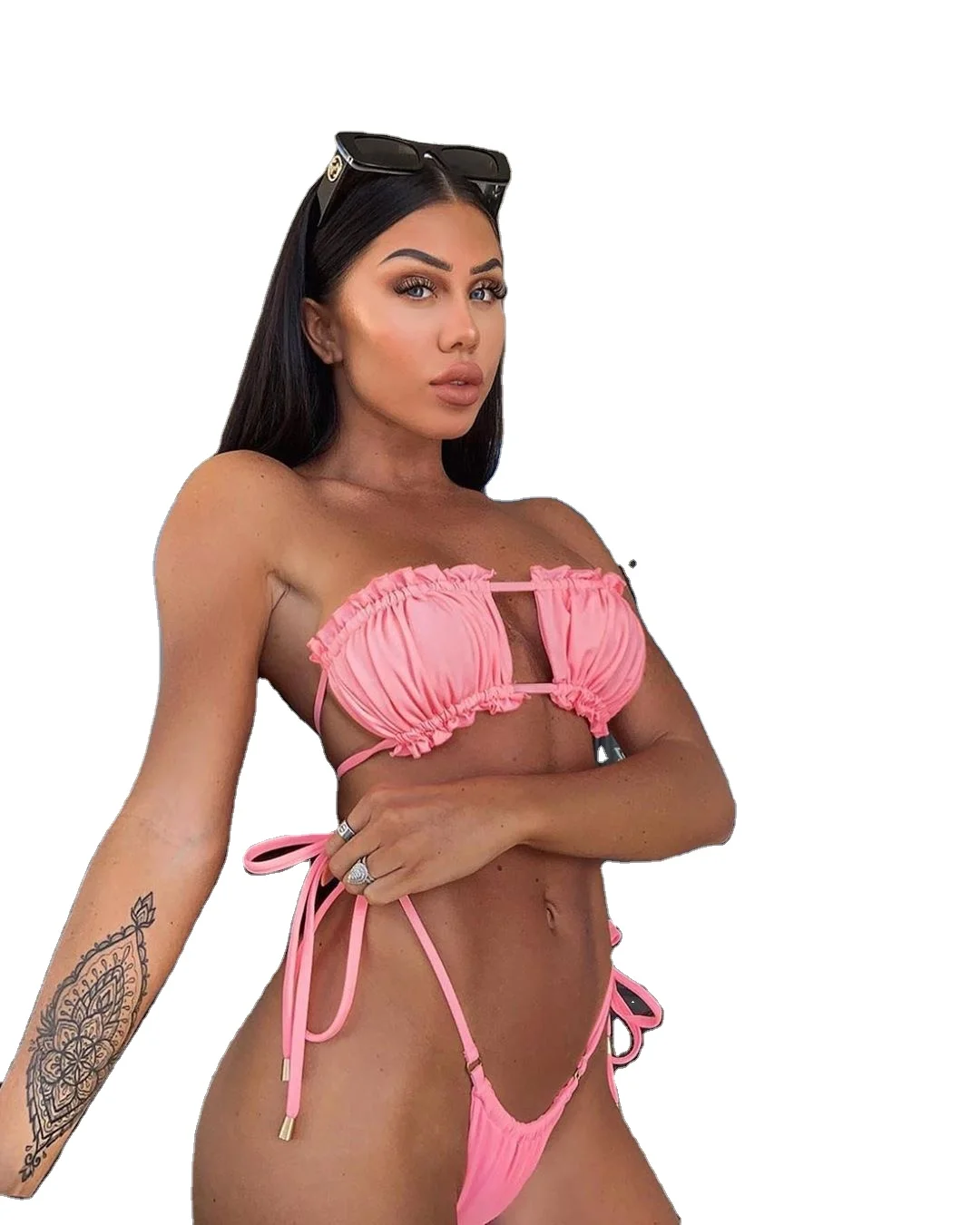 Double sided solid bikini swimsuit with thin tape covering bra swimsuit sexy girl two piece swimsuit Mini bikini
Double sided solid bikini swimsuit with thin tape covering bra swimsuit sexy girl two piece swimsuit Mini bikini