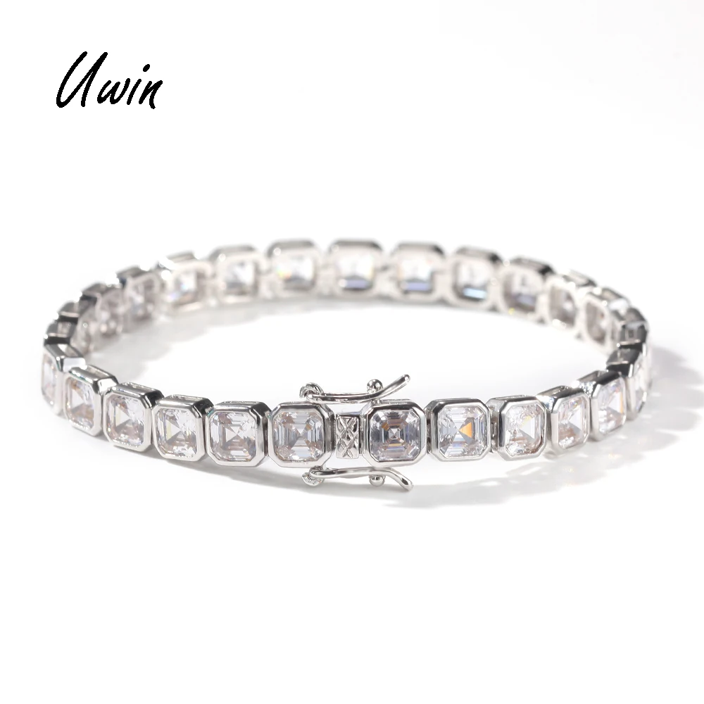 UWIN High Quality Iced Out Square Cut AAA CZ Tennis Bracelet Women Men Hip Hop Wholesale Jewelries
UWIN High Quality Iced Out Square Cut AAA CZ Tennis Bracelet Women Men Hip Hop Wholesale Jewelries