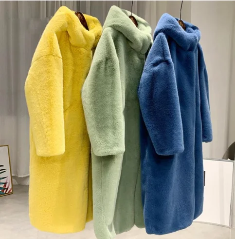 New Autumn Winter Fur Coat Women Clothes High Quality Imitation Mink Fur Hooded Plus Size Thicken Warm Long Coats Female
New Autumn Winter Fur Coat Women Clothes High Quality Imitation Mink Fur Hooded Plus Size Thicken Warm Long Coats Female