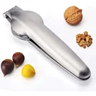 Amazon Hot Sale New Designed 304 SS Nuts Tool Curved Design Nutcracker Chestnut Cracker Opener kitchen accessories