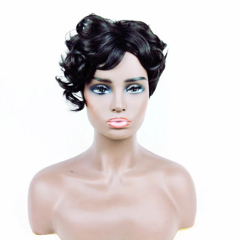 Dropshipping European and American Men's and Women's Wig Short Curly Hair African Black Wigs with Small Curly Hair Full-Head Wig
Dropshipping European and American Men's and Women's Wig Short Curly Hair African Black Wigs with Small Curly Hair Full-Head Wig