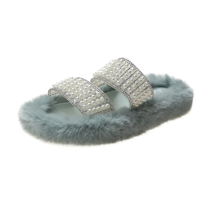 2021 new thick bottom wool slippers with net red fashion slippers Korean pearl home slippers
2021 new thick bottom wool slippers with net red fashion slippers Korean pearl home slippers