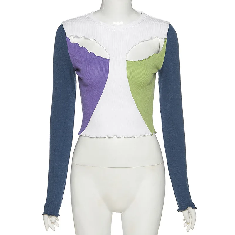 2020 new arrivals autumn collection long sleeve women contrast color fashion ladies top
2020 new arrivals autumn collection long sleeve women contrast color fashion ladies top