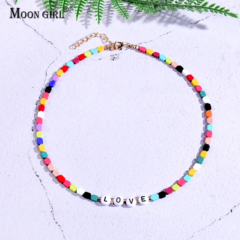 Party Street Wear Geometric Beads Choker Vintage Fashion Women Colorful Love Happy Letter Name Custom Name Necklace
Party Street Wear Geometric Beads Choker Vintage Fashion Women Colorful Love Happy Letter Name Custom Name Necklace