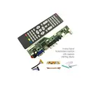 V56 V59 Universal LCD Driver Board DVB-T2 TV Board+7 Key Switch+IR+1 Lamp Inverter+LVDS Cable Kit 3663 Oct30