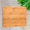 Bamboo Color Chop Cutting Board with Color Removable Mats 4 Flexible Plastic Chopping Mats