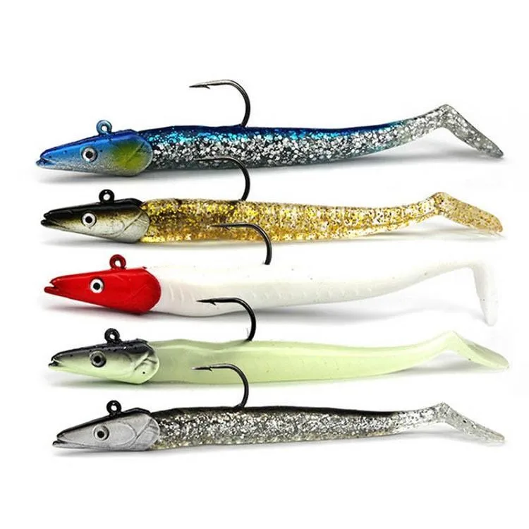 High Quality Lead Head Fishing Lures Soft Lure Single Hook Soft Bait Jigging Lure Fishing Bait, 5 colors available
High Quality Lead Head Fishing Lures Soft Lure Single Hook Soft Bait Jigging Lure Fishing Bait, 5 colors available